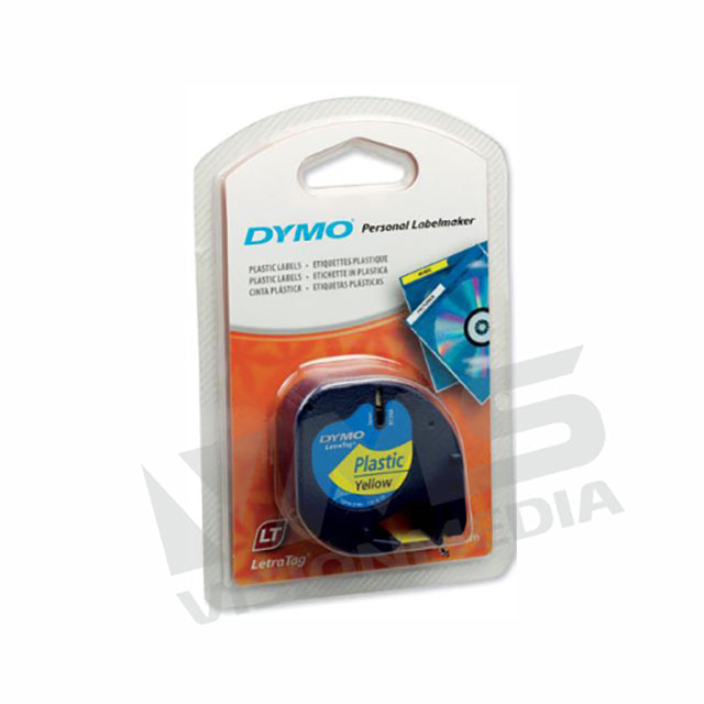 Dymo LetraTag Labelling Tape Plastic (12mm x 4m)