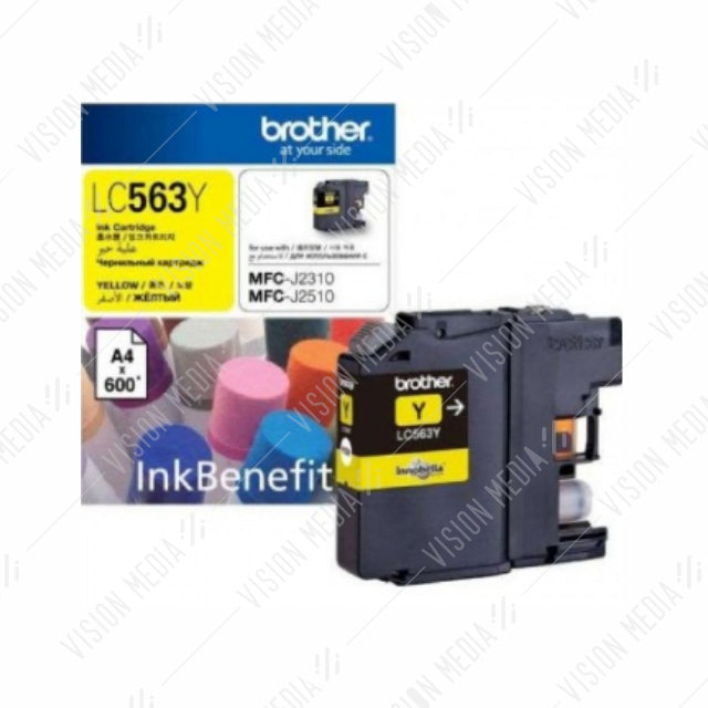 BROTHER YELLOW INK CARTRIDGE (LC-563Y)