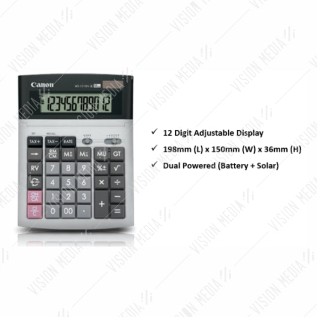 CANON 12-DIGIT CALCULATOR WS-1210HI III