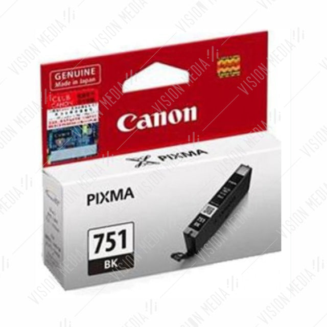 CANON BLACK DYE INK CARTRIDGE (CLI-751BK)