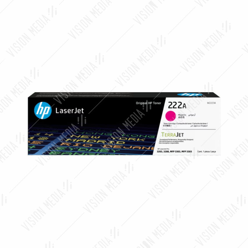 HP 222A MAGENTA LASERJET TONER CARTRIDGE (W2223A)