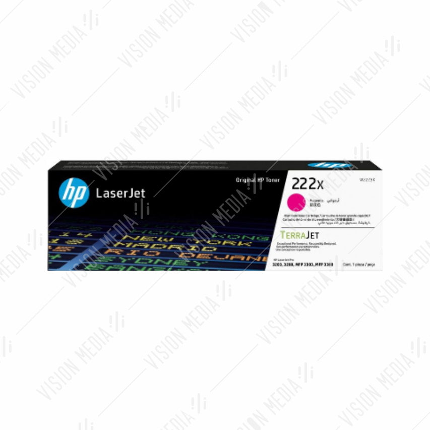 HP 222X HIGH YIELD MAGENTA LASERJET TONER CARTRIDGE (W2223X)