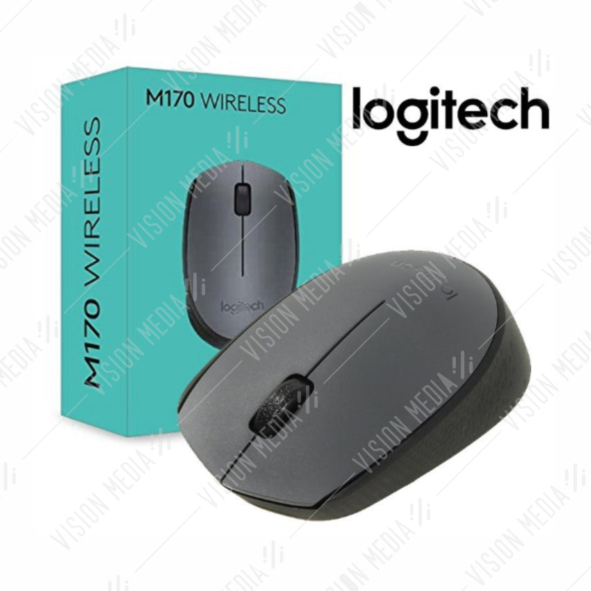 LOGITECH WIRELESS MOUSE M170 (BLACK) (910-004658)