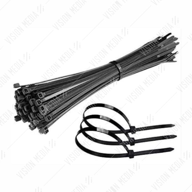 CABLE TIE 8" (200MM) BLACK (100PCS/PACK)