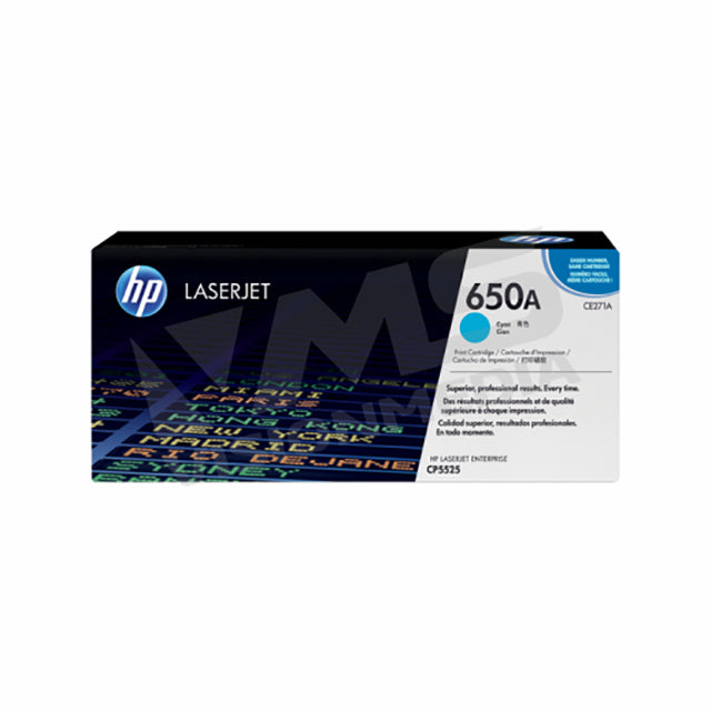 HP 650A CYAN TONER CARTRIDGE (CE271A)