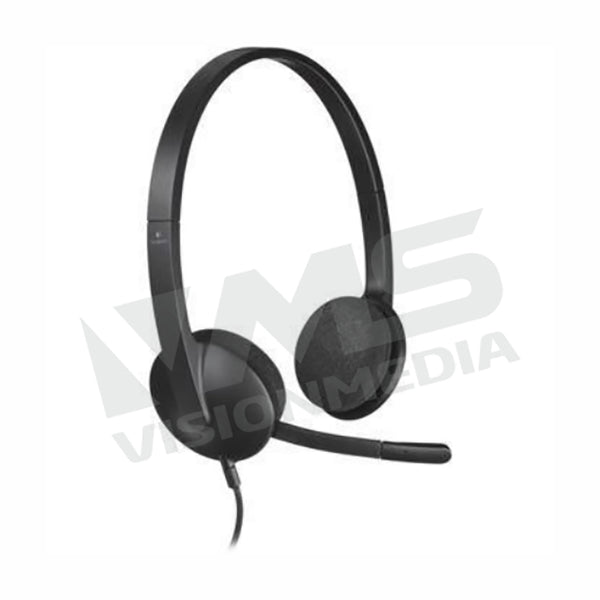 LOGITECH USB HEADSET H340 BLACK 981 000477 Vision Media Supplies